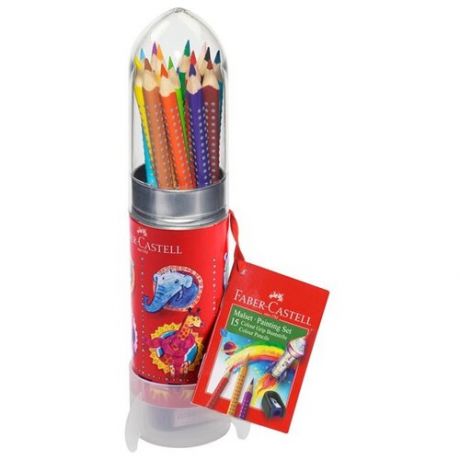 Faber-Castell Цветные карандаши Grip 15 цветов (112457)