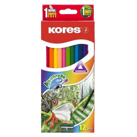 Kores Акварельные карандаши, 12 цветов (312700)