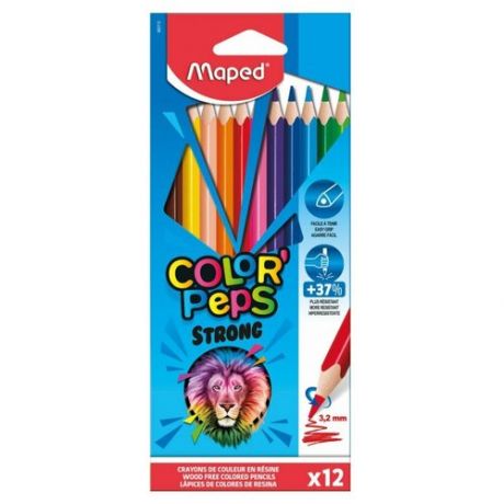 Maped Цветные карандаши Color Peps Strong 12 цветов (862712)