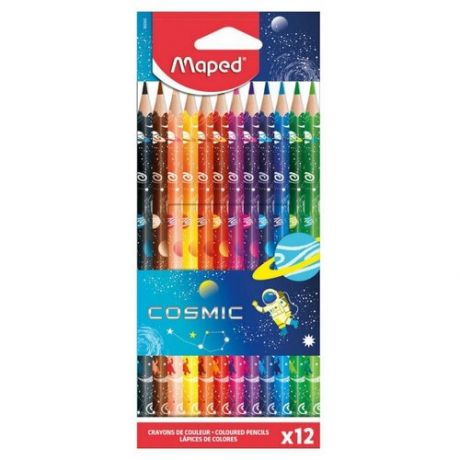 Maped Цветные карандаши Color Peps Cosmic 12 цветов (862242)