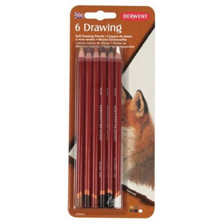 Derwent Цветные карандаши Drawing, 6 цветов (0700476)