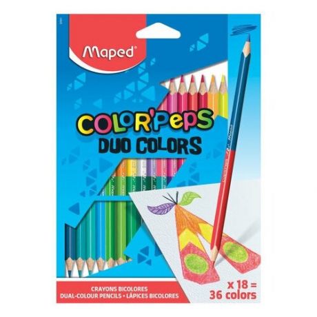 Карандаши двусторонние MAPED"Color