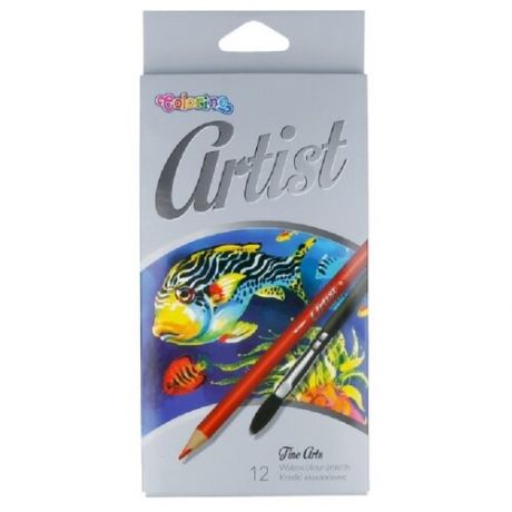 Акварельные цветные карандаши COLORINO "Artist" 12 цветов