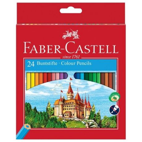 Faber-Castell Карандаши цветные Замок 24 цвета (120124)