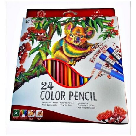 Набор цветных карандашей 24 штуки
