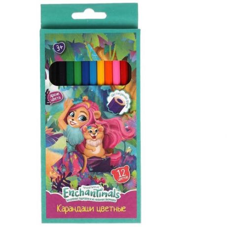 Умка Цветные карандаши Энчентималс, 12 цветов (CPT12-55390-ENCH)