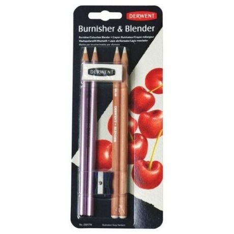Derwent Набор карандашей для смешивания цветов и полировки, 4 шт.