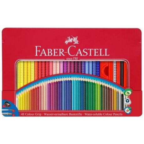 Faber-Castell Набор цветных карандашей "Grip 2001", 48 цв. + аксессуары sela