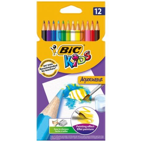BIC Акварельные карандаши Aquacouleur 12 цветов (8575613)
