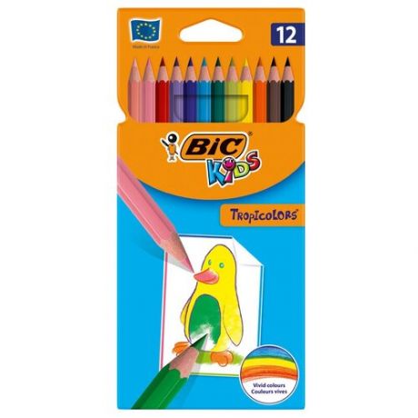 BIC Цветные карандаши Tropicolors 12 цветов (8325666/8325669/83256610)