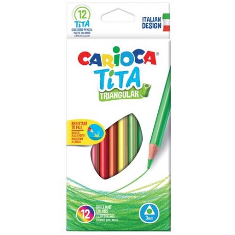 Carioca набор цветных карандашей Tita 12 цветов (42786)