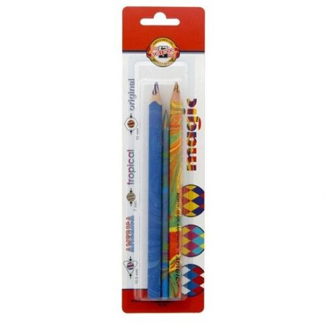 Набор Magic, 3 предмета, 9038: карандаш, восковой мелок, карандаш в лаке