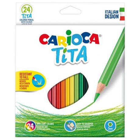 Carioca набор цветных карандашей Tita 24 цвета (42794)