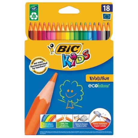 BIC Цветные карандаши Evolution 18 цветов (937513)