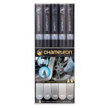 Набор маркеров Chameleon Gray Tones серые тона 5 шт