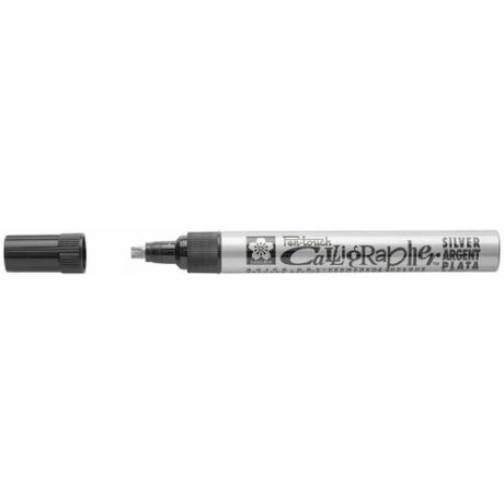 Маркер Pen-Touch Calligrapher средний стержень 5.0мм Серебряный