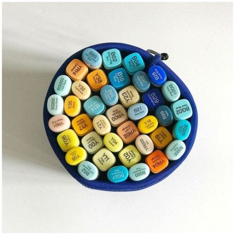 Мешок-пенал для маркеров Maxgoodz "Marker Bag" размер L, синий-электрик