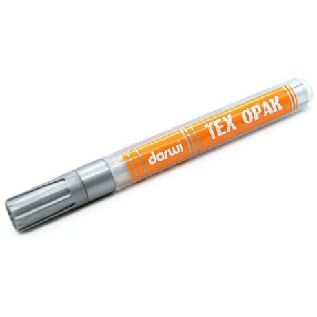 DA0160013 Маркер для ткани Darwi TEX OPAK, 2мм (укрывистый) (080 серебряный)