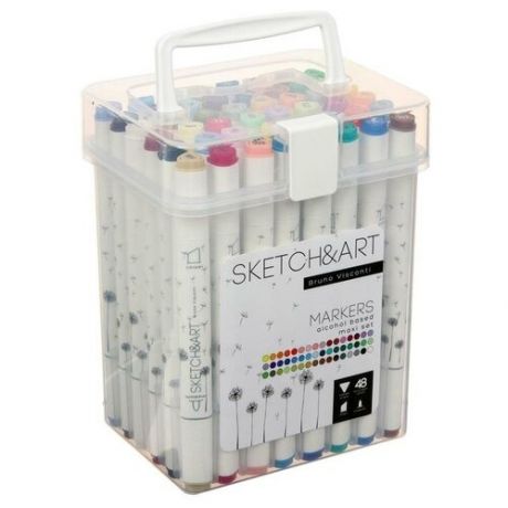 Набор художественных маркеров 48 цветов SKETCH&ART 