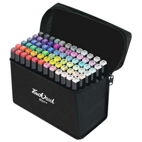 Акварельные спиртовые маркеры для скетчинга профессиональные фломастеры 80 цветов