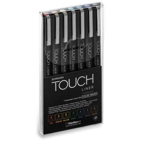 Набор линеров Touch Liner Brush 7 шт. цветные