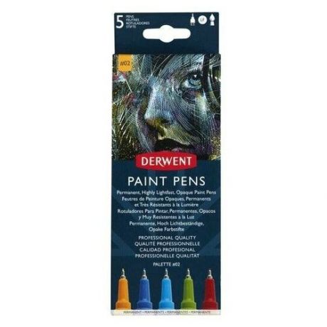Набор капиллярных ручек Derwent "Paint Pen" №2 5 шт