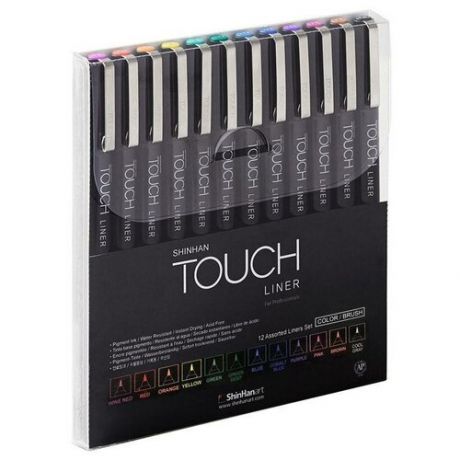 Набор линеров Touch Liner Brush 12 шт. цветные