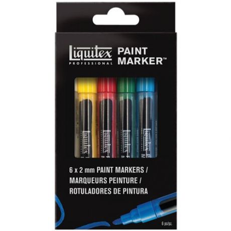 Liquitex Набор маркеров Paint marker Fine, 6 шт.