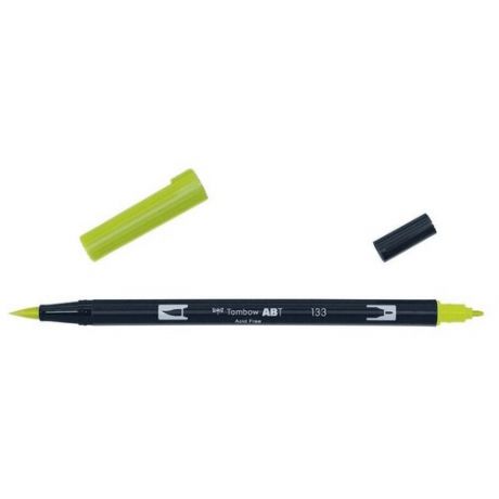 Маркер-кисть Tombow ABT Dual Brush Pen 133 зеленовато желтый ABT-133
