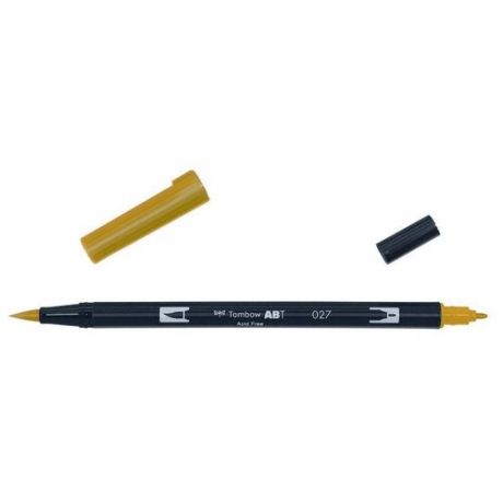 Маркер-кисть Tombow ABT Dual Brush Pen 027 охра насыщенная ABT-027