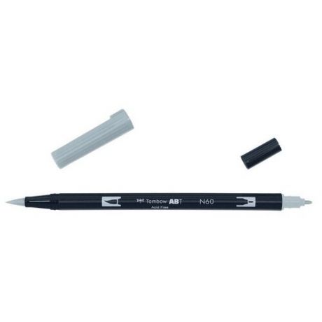 Маркер-кисть Tombow ABT Dual Brush Pen N60 холодный серый 6 ABT-N60