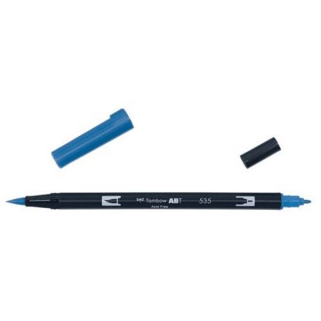 Маркер-кисть Tombow ABT Dual Brush Pen 535 синий кобальт ABT-535