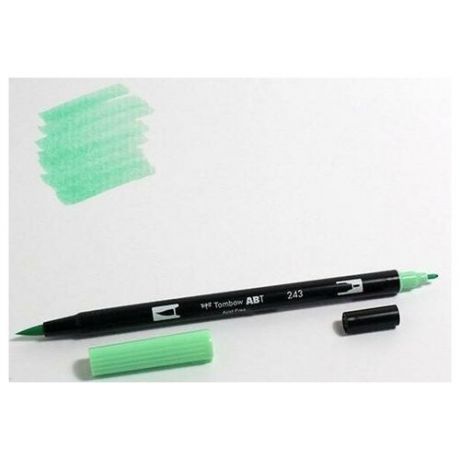 Брашпен (маркер-кисть) Tombow "ABT Dual Brush Pen", цвет: 243 мятный