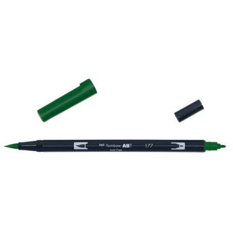 Маркер-кисть Tombow ABT Dual Brush Pen 177 темный нефрит ABT-177
