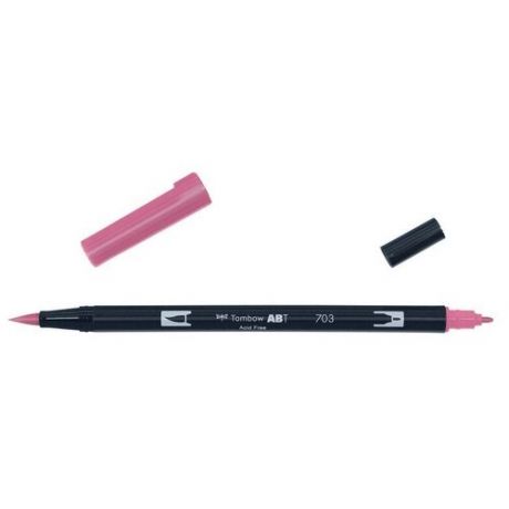 Маркер-кисть Tombow ABT Dual Brush Pen 703 розовая роза ABT-703