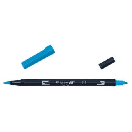 Маркер-кисть Tombow ABT Dual Brush Pen 515 светло голубой ABT-515