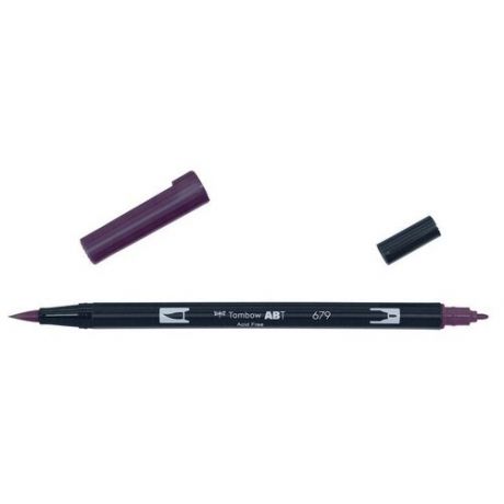 Маркер-кисть Tombow ABT Dual Brush Pen 679 темно сливовый ABT-679