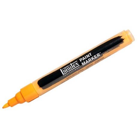 Маркер акриловый Liquitex "Paint marker Fine" 2мм, скошенный, оранжевый кадмий
