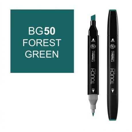 Художественный маркер TOUCH Маркер спиртовой двухсторонний TOUCH ShinHan Art, зеленый лесной