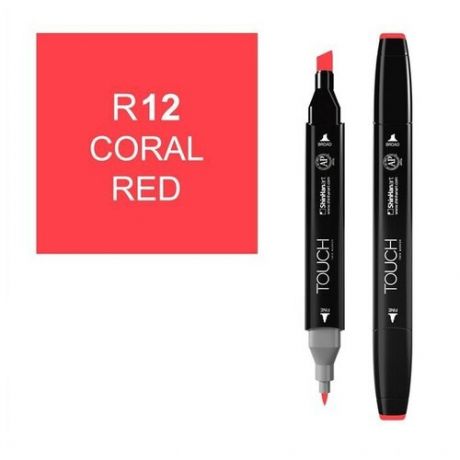 Художественный маркер TOUCH Маркер спиртовой двухсторонний TOUCH ShinHan Art, красный коралловый