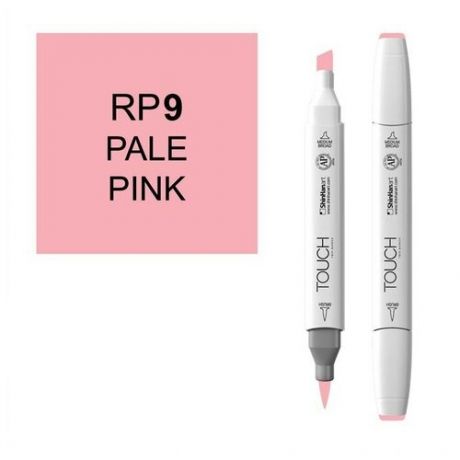 Художественный маркер TOUCH Маркер спиртовой двухсторонний TOUCH BRUSH ShinHan Art, розовый бледный