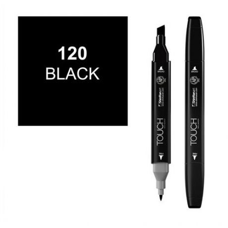 Художественный маркер TOUCH Маркер спиртовой двухсторонний TOUCH ShinHan Art, черный