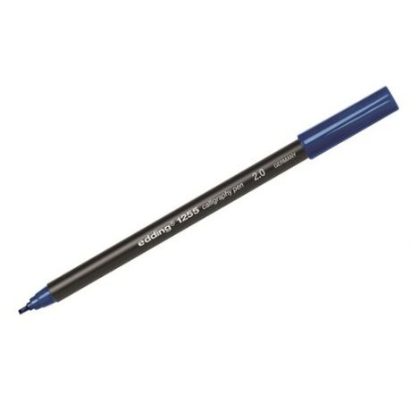 Фломастер для каллиграфии E-1255 calligraphy pen 2.0 синевато-стальной, 397343