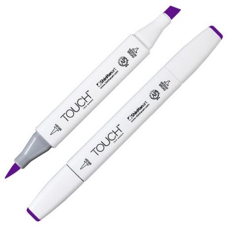Маркер Touch brush двухсторонний фиолетовый насыщенный, 1079370
