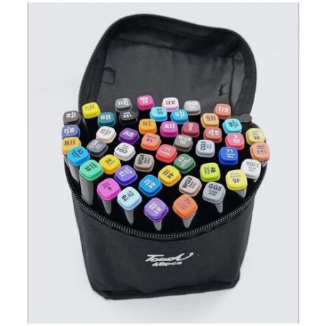 Акварельные спиртовые маркеры для скетчинга, профессиональные фломастеры, 48 цветов