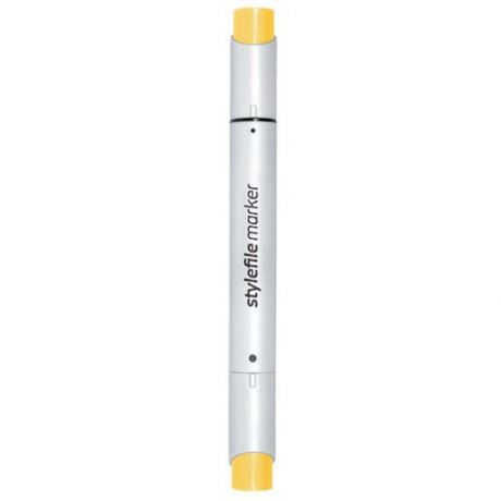 Stylefile Маркер двухсторонний Brush цвет 166 желтый дынный