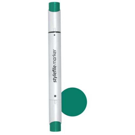 Stylefile Маркер двухсторонний Brush цвет 648 зеленый насыщенный