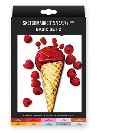 Художественный маркер SKETCHMARKER Набор маркеров SKETCHMARKER Brush "Basic 2", 10цв.