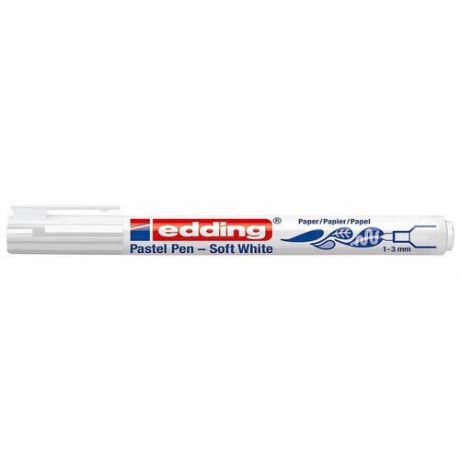 Edding Маркер Pastel pen, 1 шт., 1500, белый