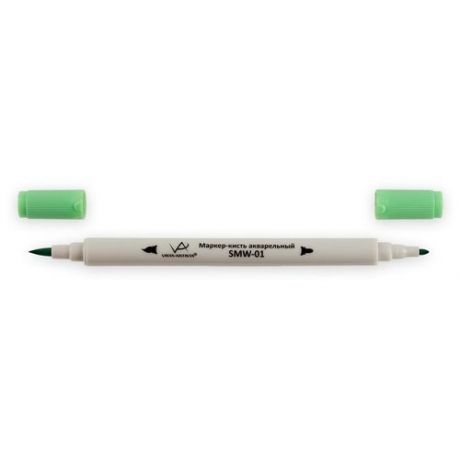 Акварельный маркер-кисть, 0.8 мм - 2 мм, кисть/круглое тонкое, светло-лаймовый (Pale Green), VISTA-ARTISTA